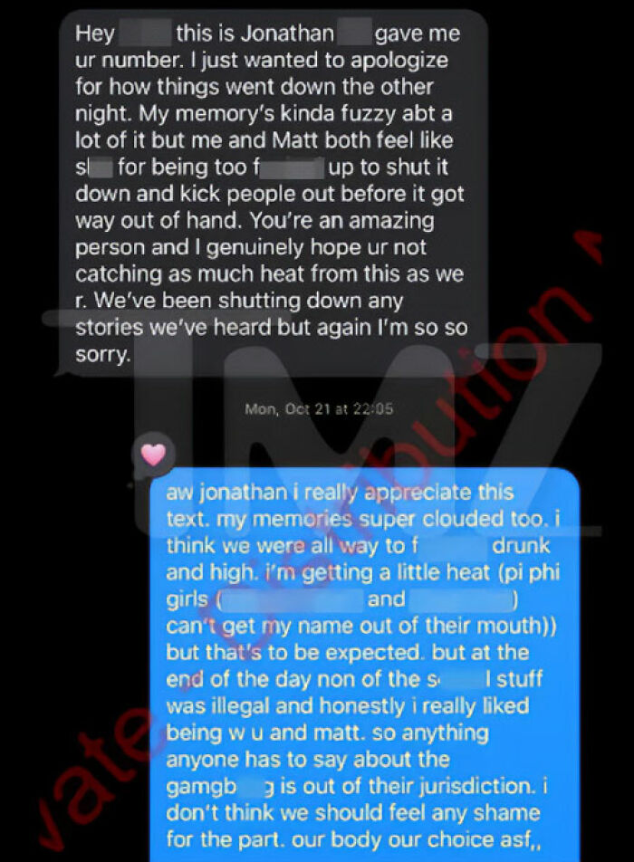 'Cornell 7' Jane Doe's Disturbing Admission Revealed In Leaked Text Exchange, As New Chilling Details Emerge 'Cornell 7' Jane Doe's Disturbing Admission Revealed In Leaked Text Exchange, As New Chilling Details Emerge