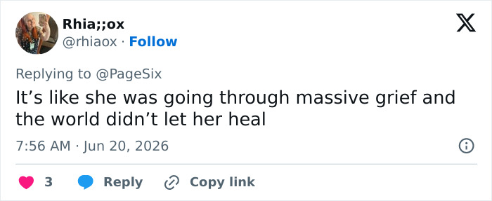 Screenshot of a tweet addressing public commentary on Kelly Osbourne weight gain.