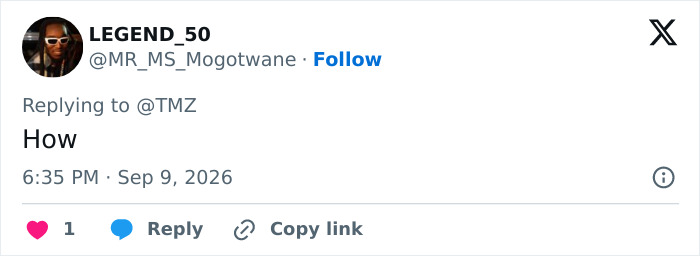 Social media comment questioning the pregnancy details of the interabled couple.