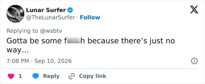 A skeptical tweet doubting the authenticity of news about an interabled couple.