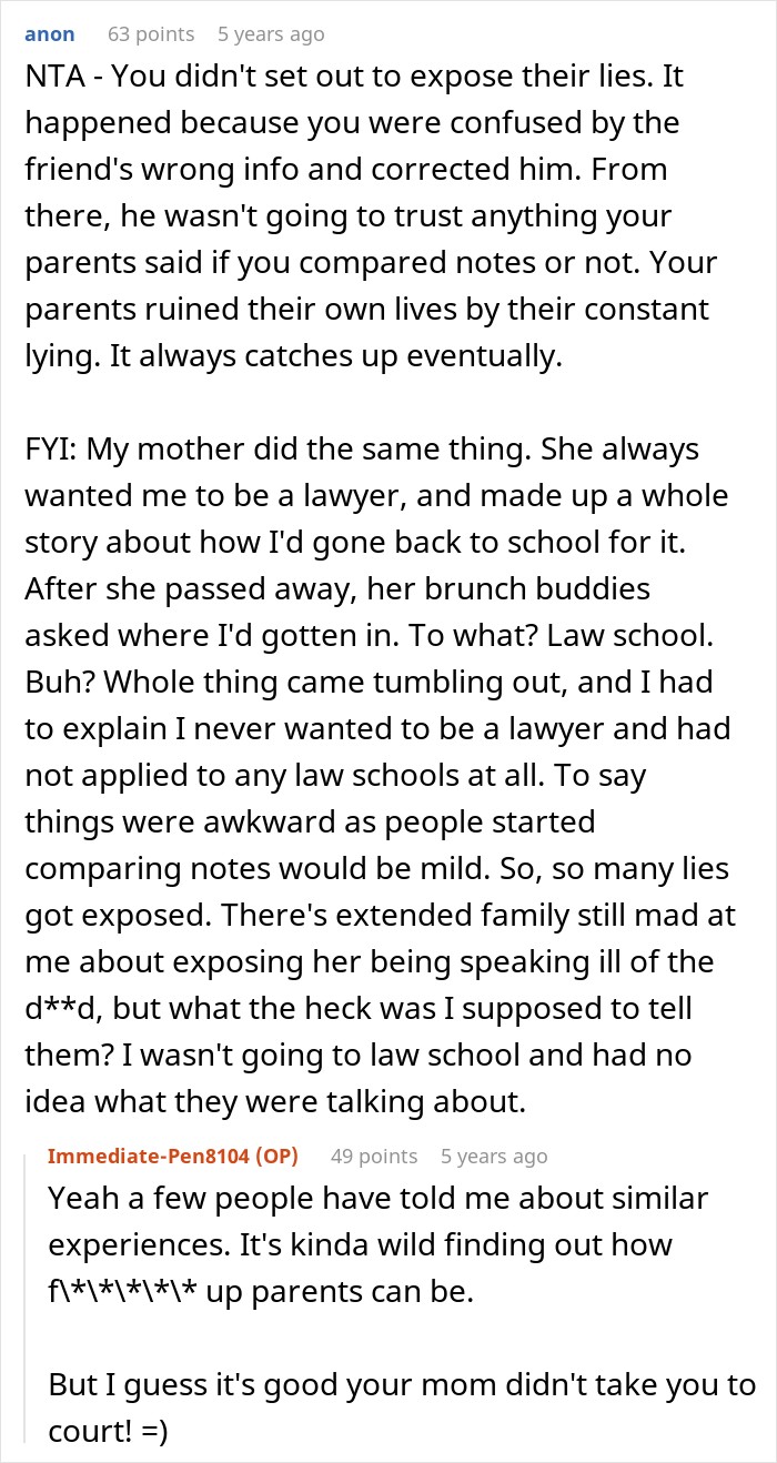 Guy Finds Out What His Parents Have Been Saying About Him For Years: "You Ruined Our Lives" Guy Finds Out What His Parents Have Been Saying About Him For Years: "You Ruined Our Lives"