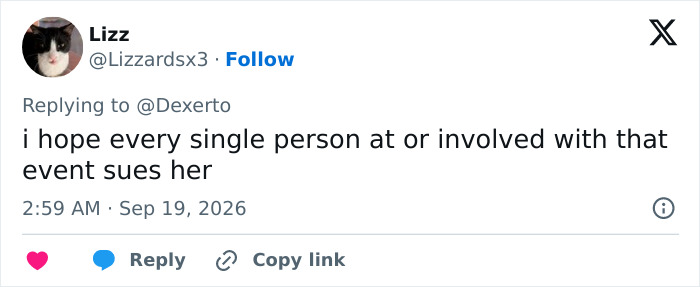 A tweet commenting on a HYROX athlete after an incident at a fitness competition.