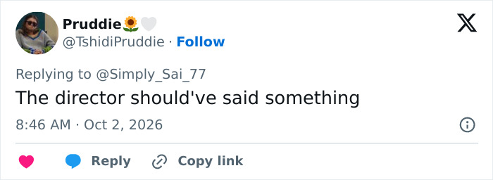 A tweet by user Pruddie discussing Florence Pugh's steamy scene