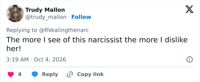 Social media comment calling her a narcissist amidst Nicola and Brooklyn Beckham marriage scrutiny