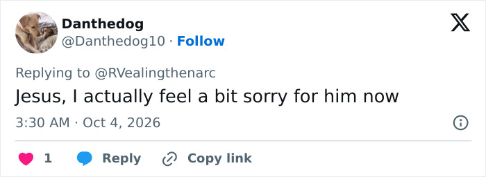 A social media comment expressing pity about Nicola and Brooklyn Beckham marriage