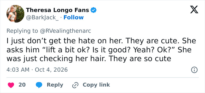 A social media user defending Nicola Peltz in the Brooklyn Beckham marriage video