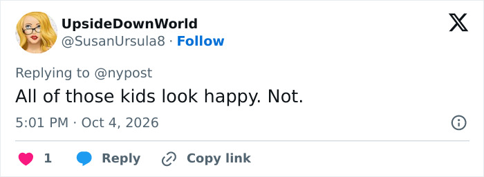 A post questioning if Kim Kardashian and her nannies make her kids happy, stating: All of those kids look happy. Not. A post questioning if Kim Kardashian and her nannies make her kids happy, stating: All of those kids look happy. Not.