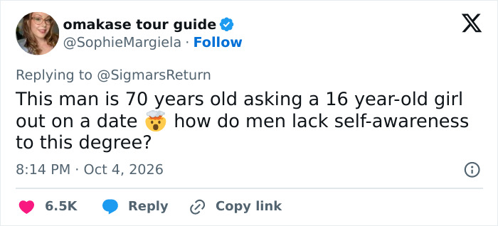 A Tweet by SophieMargiela questioning how do men lack self-awareness with thousands of likes and replies