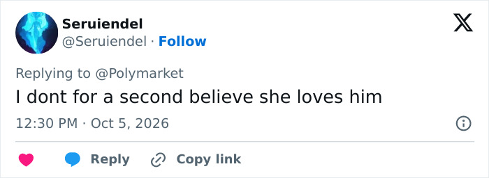A user tweet questioning the sincerity behind Kash Patel's Engagement