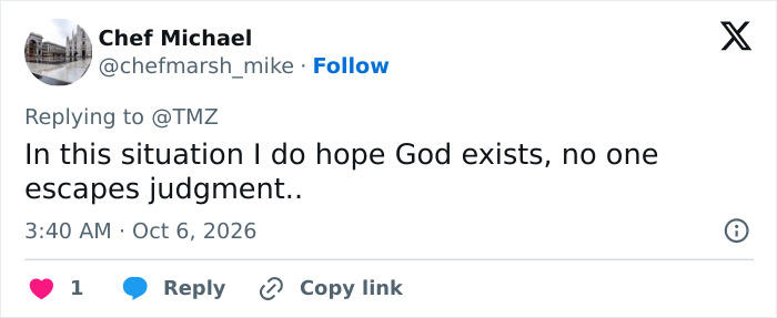 A comment on the judgment of a televangelist who passes away A comment on the judgment of a televangelist who passes away