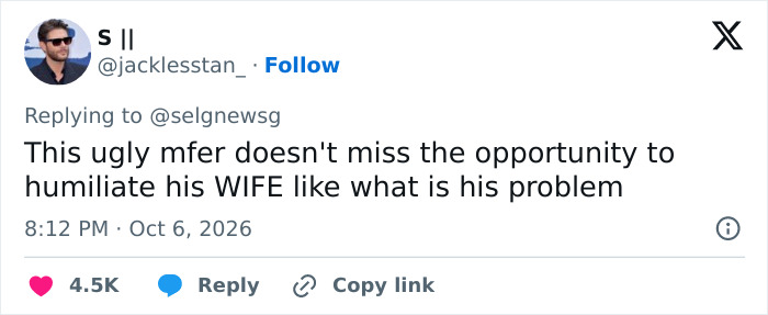 A social media post criticizing Benny Blanco and urging Selena Gomez to end the relationship A social media post criticizing Benny Blanco and urging Selena Gomez to end the relationship