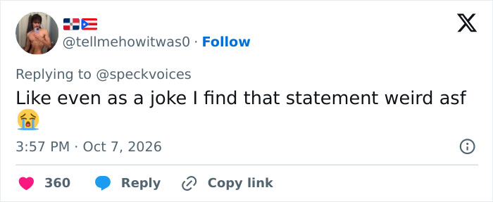 A Tweet finding Zara Larsson’s statement weird even as a joke amid workplace harassment accusations. A Tweet finding Zara Larsson’s statement weird even as a joke amid workplace harassment accusations.