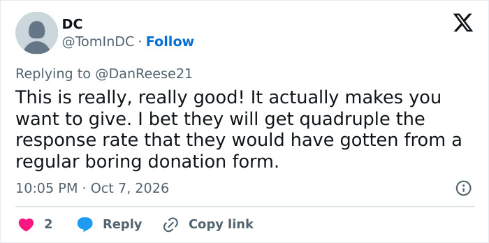 A social media post supporting the honest middle school fundraiser, noting it increases parent engagement.