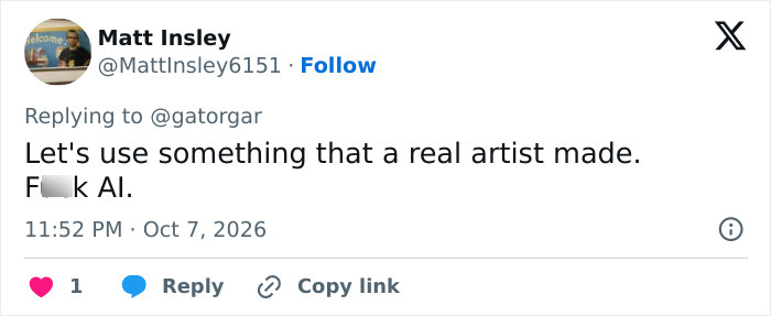 A tweet criticizing the AI generated Rumpelstiltskin Tiptoe meme art A tweet criticizing the AI generated Rumpelstiltskin Tiptoe meme art
