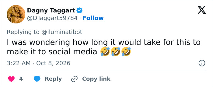 A tweet about a billionaire at a White House event wondering when it would hit social media. A tweet about a billionaire at a White House event wondering when it would hit social media.