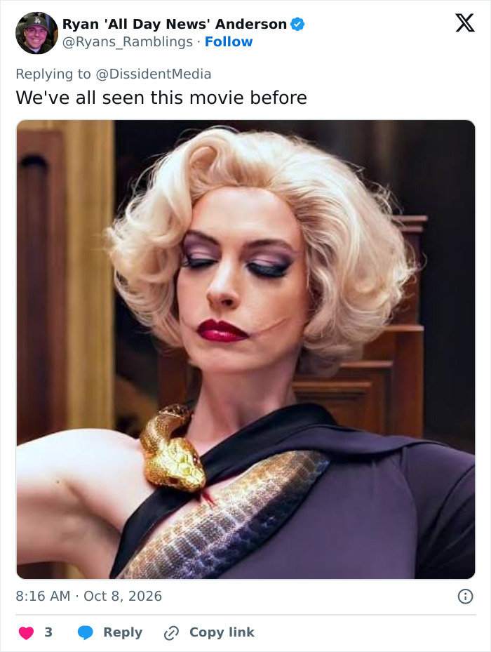 Movie scene meme reference shared in response to the billionaire at a political event Movie scene meme reference shared in response to the billionaire at a political event