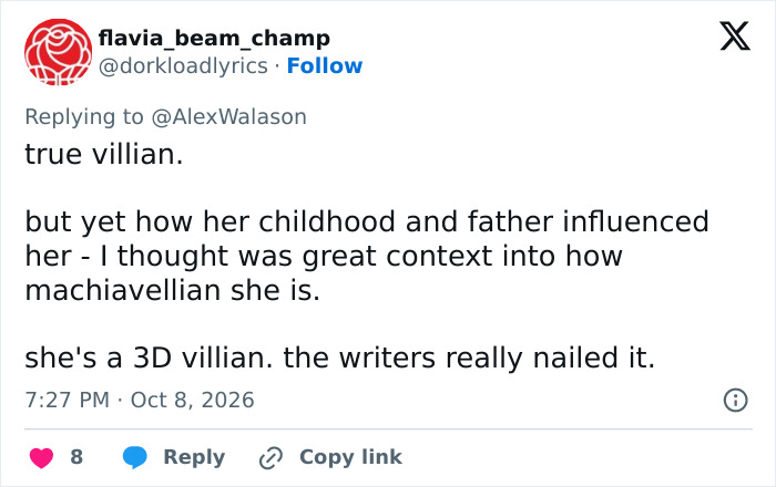 Viewer feedback highlights a complex villain character in the Stephen King remake.