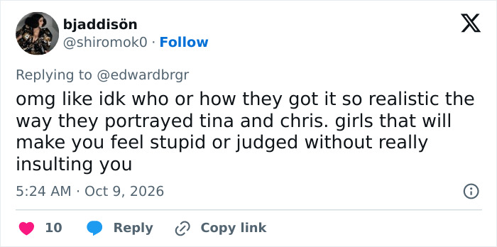 A social media comment praising the realistic performance of a Hollywood Rising Star in a Stephen King Remake role.
