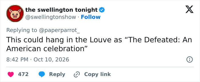 A tweet satirizing a viral story about a Walmart employee retirement gift. A tweet satirizing a viral story about a Walmart employee retirement gift.