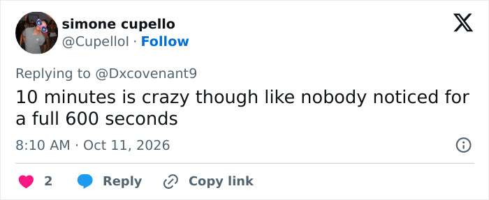 A user tweet reacting to a TV star and the recent social media frenzy.