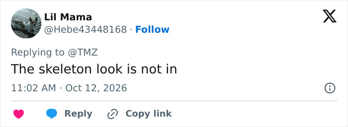 A tweet commenting on Kelly Osbourne weight gain and body image expectations