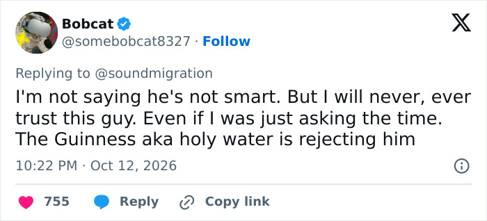 A comment criticizing Mark Zuckerberg bizarre behavior and claiming Guinness rejects him. A comment criticizing Mark Zuckerberg bizarre behavior and claiming Guinness rejects him.