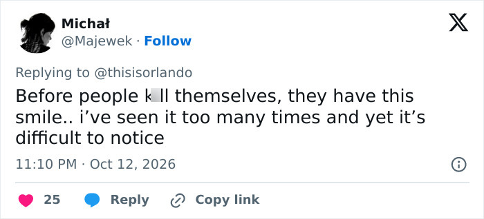 A tweet sharing thoughts about RJ Mitte's final interview appearance. A tweet sharing thoughts about RJ Mitte's final interview appearance.