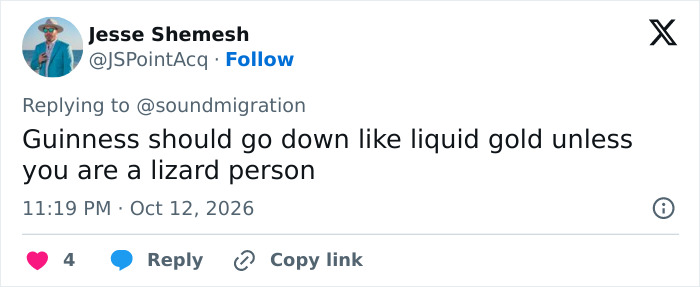 Social media post discussing Mark Zuckerberg and Guinness drinking reactions. Social media post discussing Mark Zuckerberg and Guinness drinking reactions.