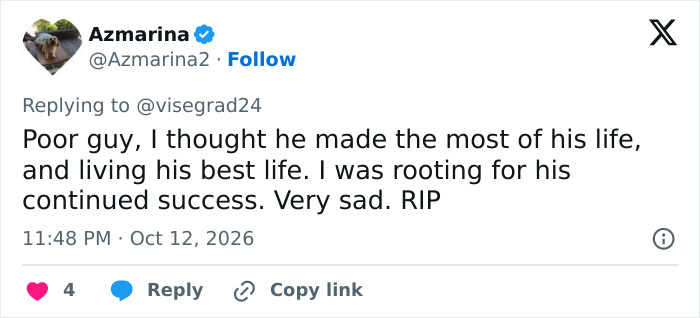 Fan post expressing sadness over RJ Mitte tragic passing and honoring his life. Fan post expressing sadness over RJ Mitte tragic passing and honoring his life.