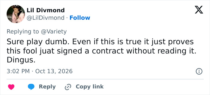 Tweet criticizing contract signing for 82YO action hero role controversy Tweet criticizing contract signing for 82YO action hero role controversy