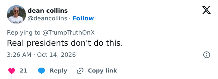 Tweet criticizing president's actions in tiger video controversy by MAGA supporters Tweet criticizing president's actions in tiger video controversy by MAGA supporters