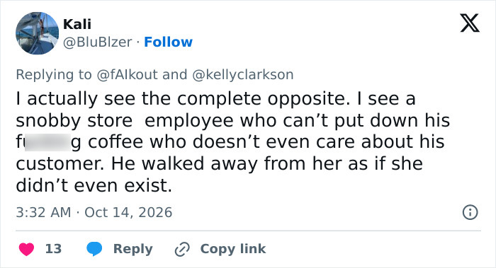Tweet calling Brooklyn shop employee snobby in Kelly Clarkson dispute
