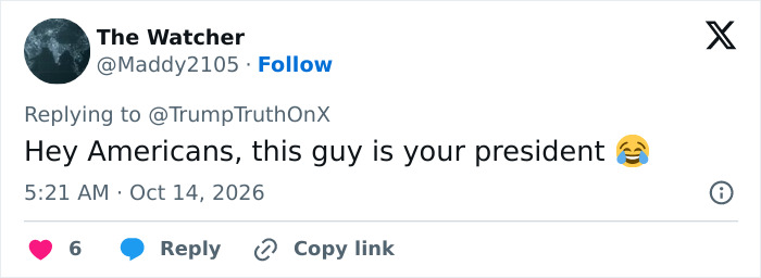 Tweet mocking Donald Trump as president over tiger video Tweet mocking Donald Trump as president over tiger video