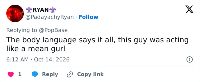 Twitter user analyzing body language in Kelly Clarkson security footage feud