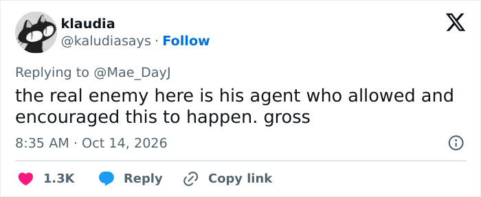 Fan tweet criticizing agent behind 82 year old action hero's role Fan tweet criticizing agent behind 82 year old action hero's role
