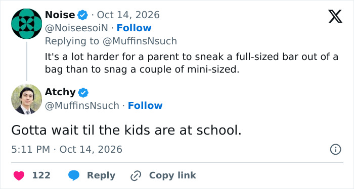 Social media post joking about stealing full-sized treats amid debate over HOA Halloween candy regulations. Social media post joking about stealing full-sized treats amid debate over HOA Halloween candy regulations.