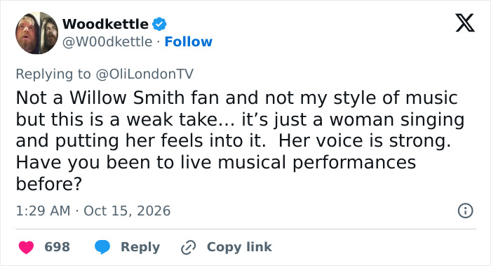 "No Idea What I Just Watched": Will Smith's Daughter Willow Roasted Over Bizarre Behavior During Live Performance "No Idea What I Just Watched": Will Smith's Daughter Willow Roasted Over Bizarre Behavior During Live Performance