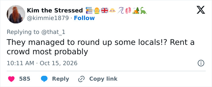 Reply tweet discussing locals at Meghan and Harry Nottingham outing Reply tweet discussing locals at Meghan and Harry Nottingham outing