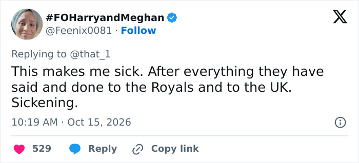 Social media backlash post about Meghan and Harry Nottingham outing Social media backlash post about Meghan and Harry Nottingham outing