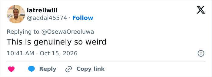 Social media comment reacting weirdly to Shaquille O'Neal workout video Social media comment reacting weirdly to Shaquille O'Neal workout video