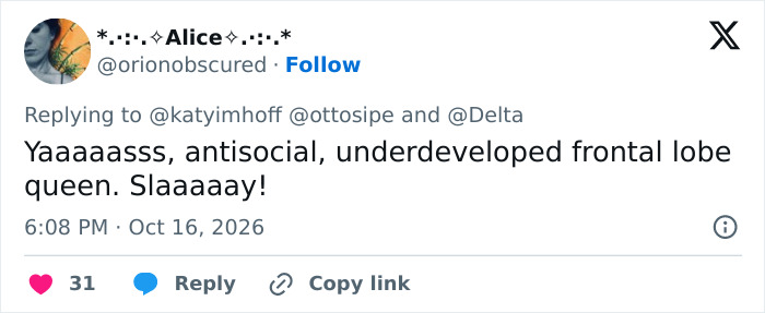Tweet praising woman's antisocial behavior with earring trick Tweet praising woman's antisocial behavior with earring trick