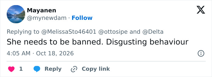 Tweet calling for ban due to disgusting behavior with earring trick Tweet calling for ban due to disgusting behavior with earring trick
