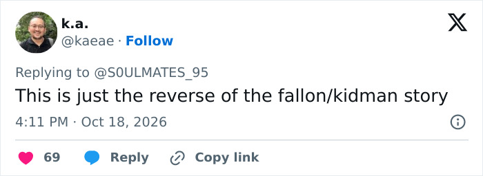 Post comparing a Hollywood star cheating scandal to Fallon and Kidman story Post comparing a Hollywood star cheating scandal to Fallon and Kidman story