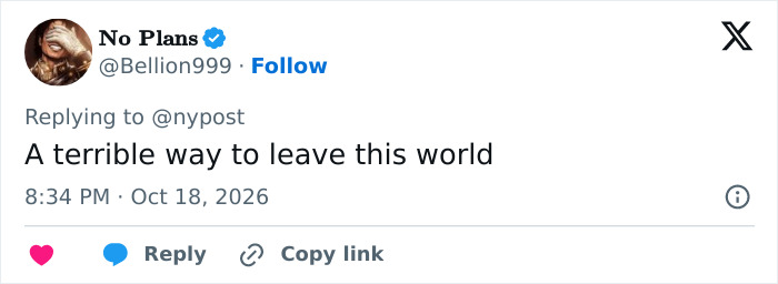 Twitter user describes priest's d***h by falling crucifix as a terrible way to leave the world