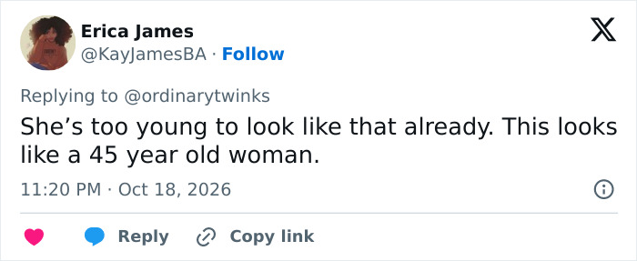 Tweet saying Taylor Swift looks older due to Mar-A-Lago face transformation Tweet saying Taylor Swift looks older due to Mar-A-Lago face transformation