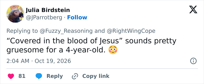 A comment reacting to a father's response to a scary Halloween decoration