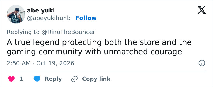 Praise for shopkeeper protecting store and gaming community with courage