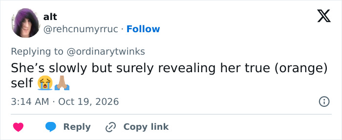Tweet about Taylor Swift revealing her true self Tweet about Taylor Swift revealing her true self