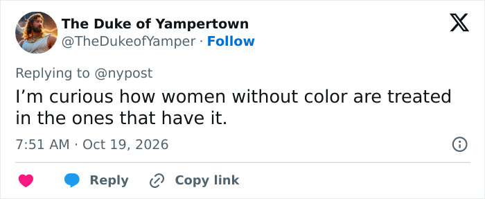 Tweet questioning treatment of women of different colors in sorority scandal context