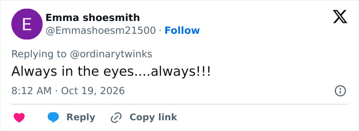 Tweet highlighting that the change is always in the eyes in Taylor Swift's transformation Tweet highlighting that the change is always in the eyes in Taylor Swift's transformation